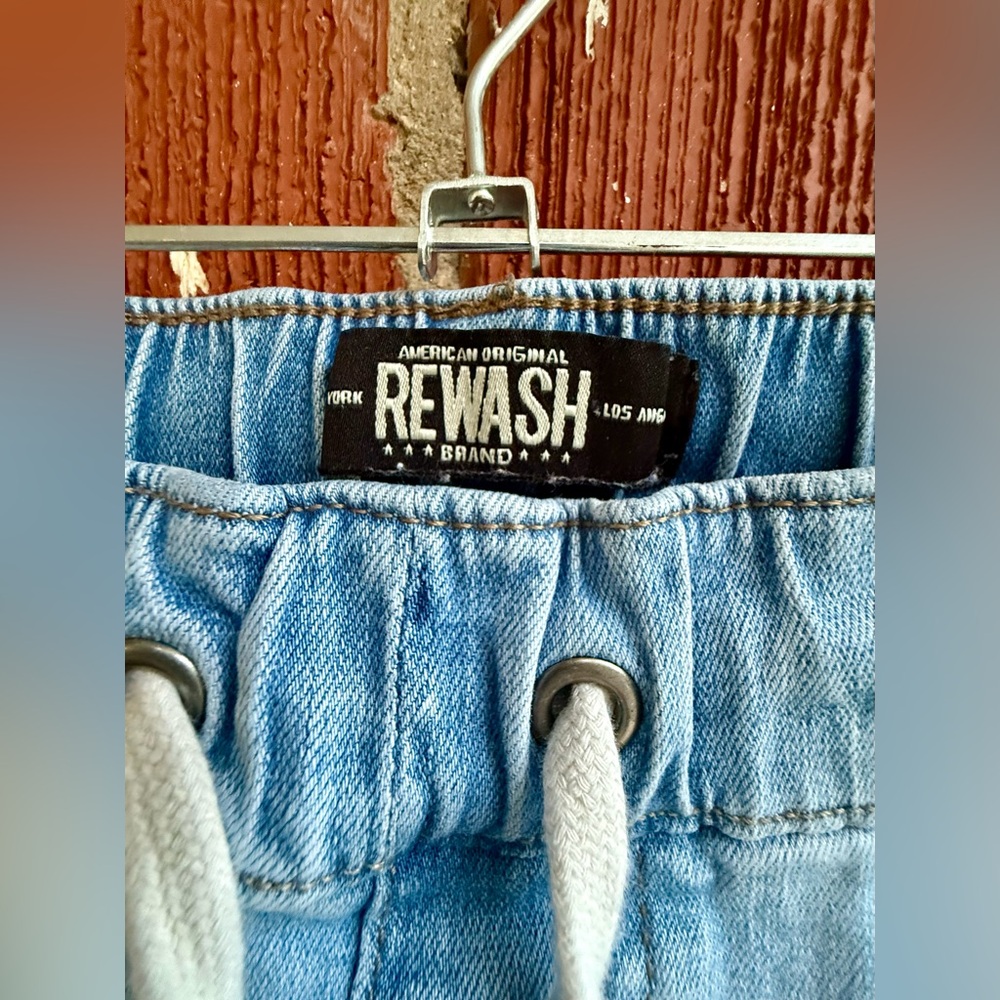 Rewash Brand Elastic Waist Stretch Size Small Cuffed Jeans